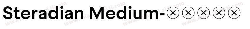 Steradian Medium字体转换
